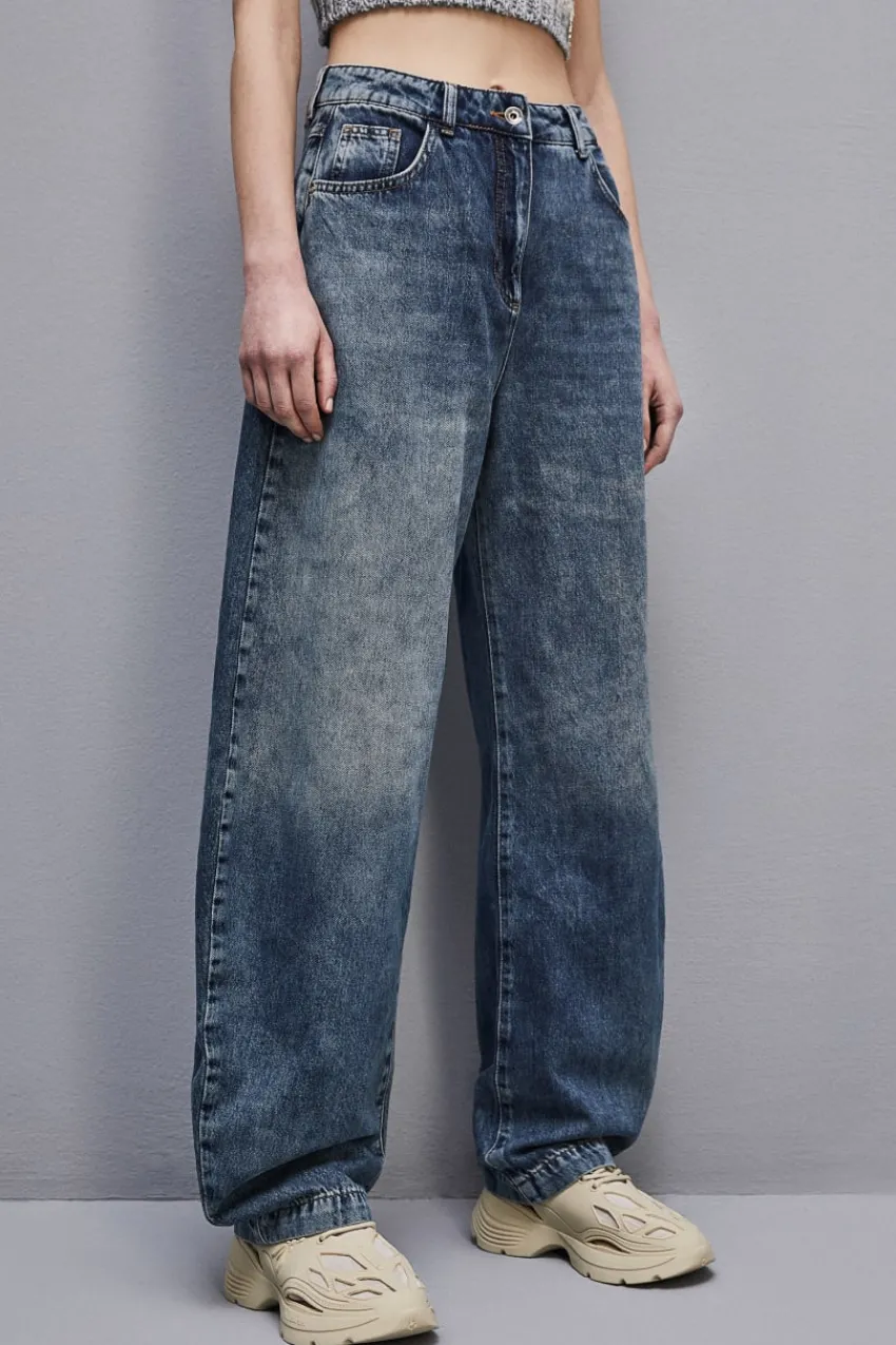Patrizia Pepe Jeans<Ballonhose aus Denim mit niedrigem Bund