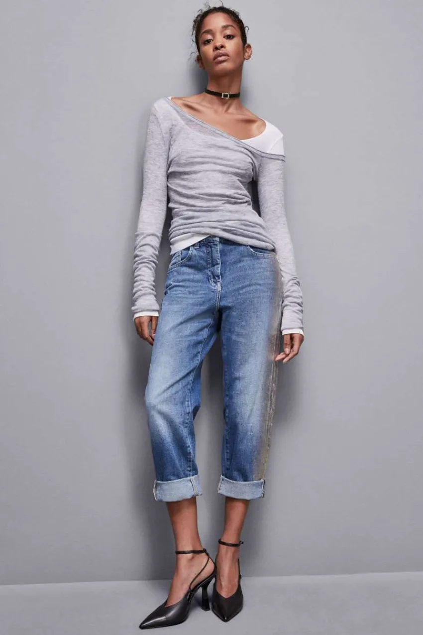 Patrizia Pepe Jeans<e Boyfriend-Jeans mit niedrigem Bund