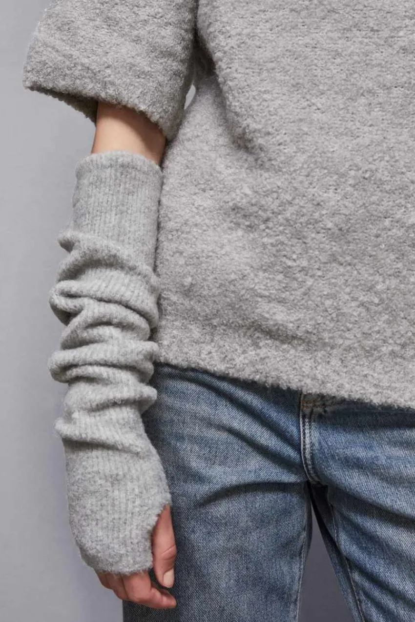 Patrizia Pepe Pullover<Bouclè-Pullover mit halben Ärmeln