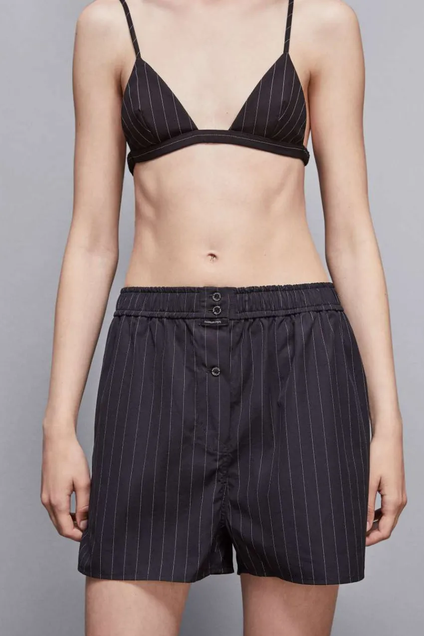 Patrizia Pepe Lingerie<Boxershorts aus Stoff mit Knöpfen