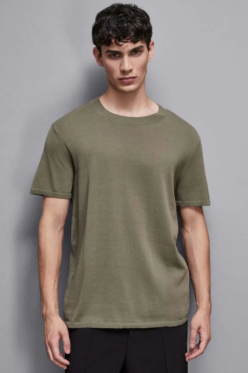 Herren Patrizia Pepe Strickwaren | T-shirts & Hemdblusen<Boxy Strick T-Shirt