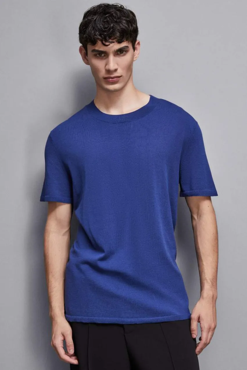 Herren Patrizia Pepe Strickwaren | T-shirts & Hemdblusen<Boxy Strick T-Shirt