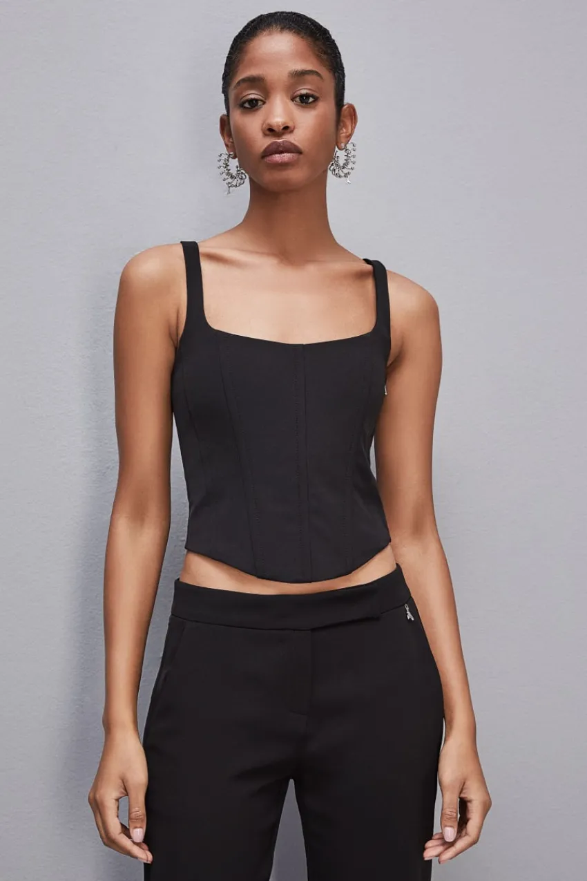 Patrizia Pepe Party Outfits | Tops<Bustier aus Funktionsgewebe