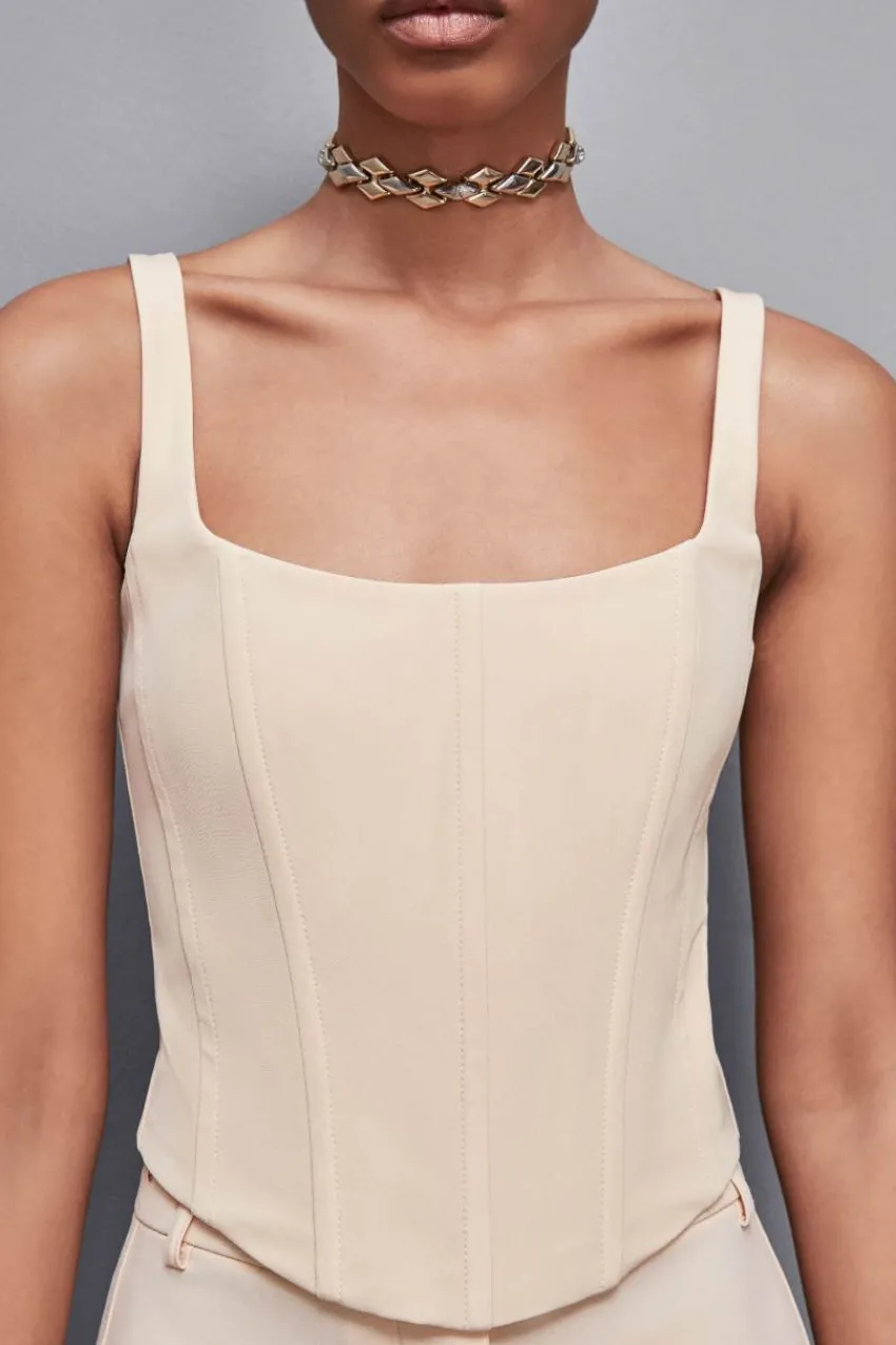 Patrizia Pepe Tops | Anzüge<Bustier-Top aus Stretch-Stoff