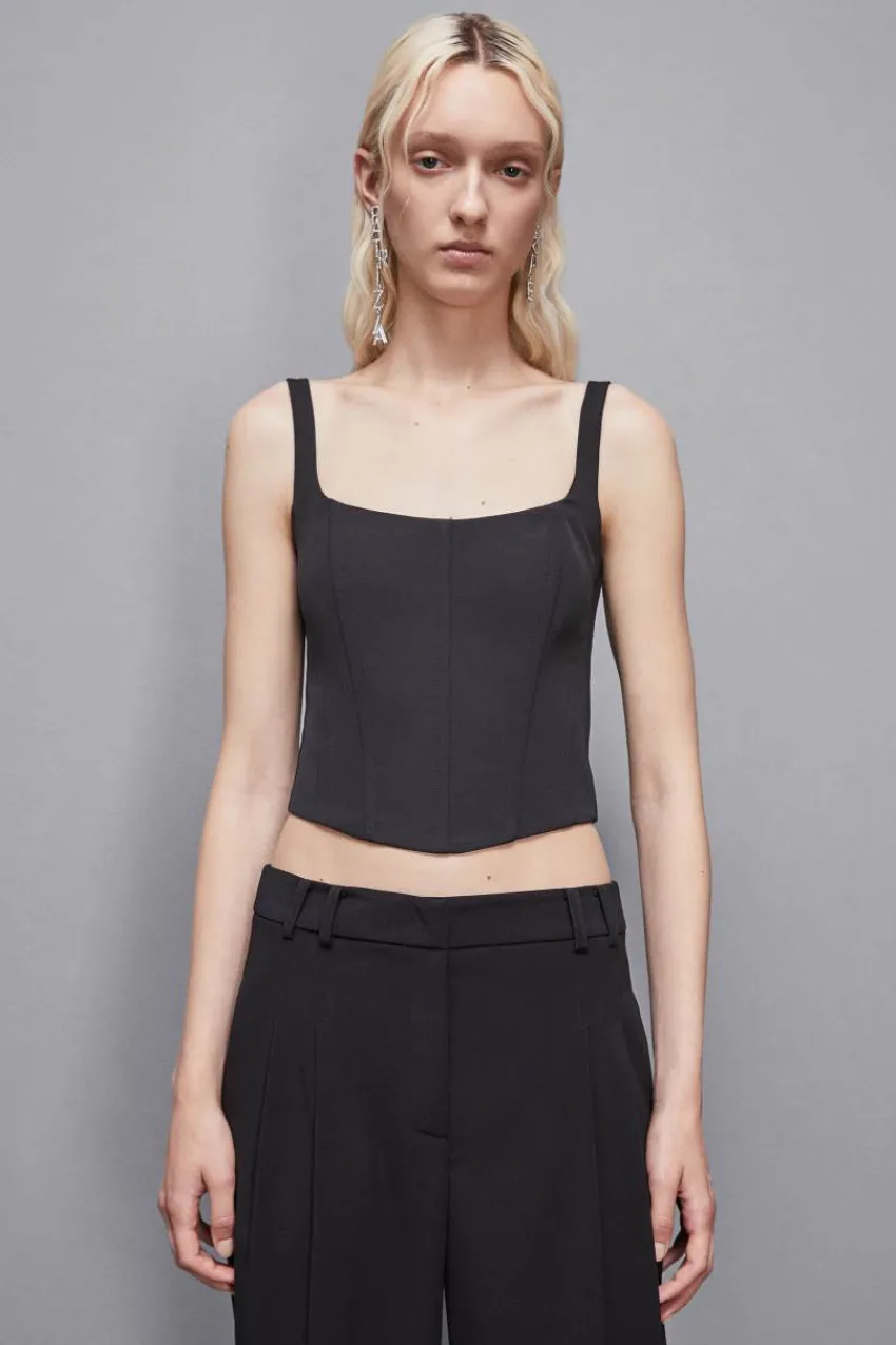 Patrizia Pepe Tops<Bustier-Top aus Stretch-Stoff