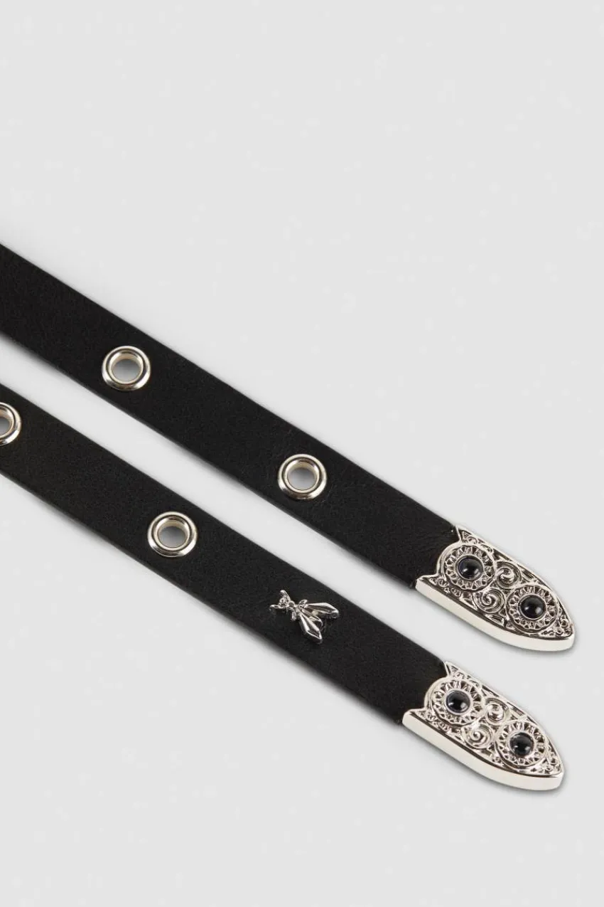 Patrizia Pepe Halsketten<Choker mit Metallapplikationen
