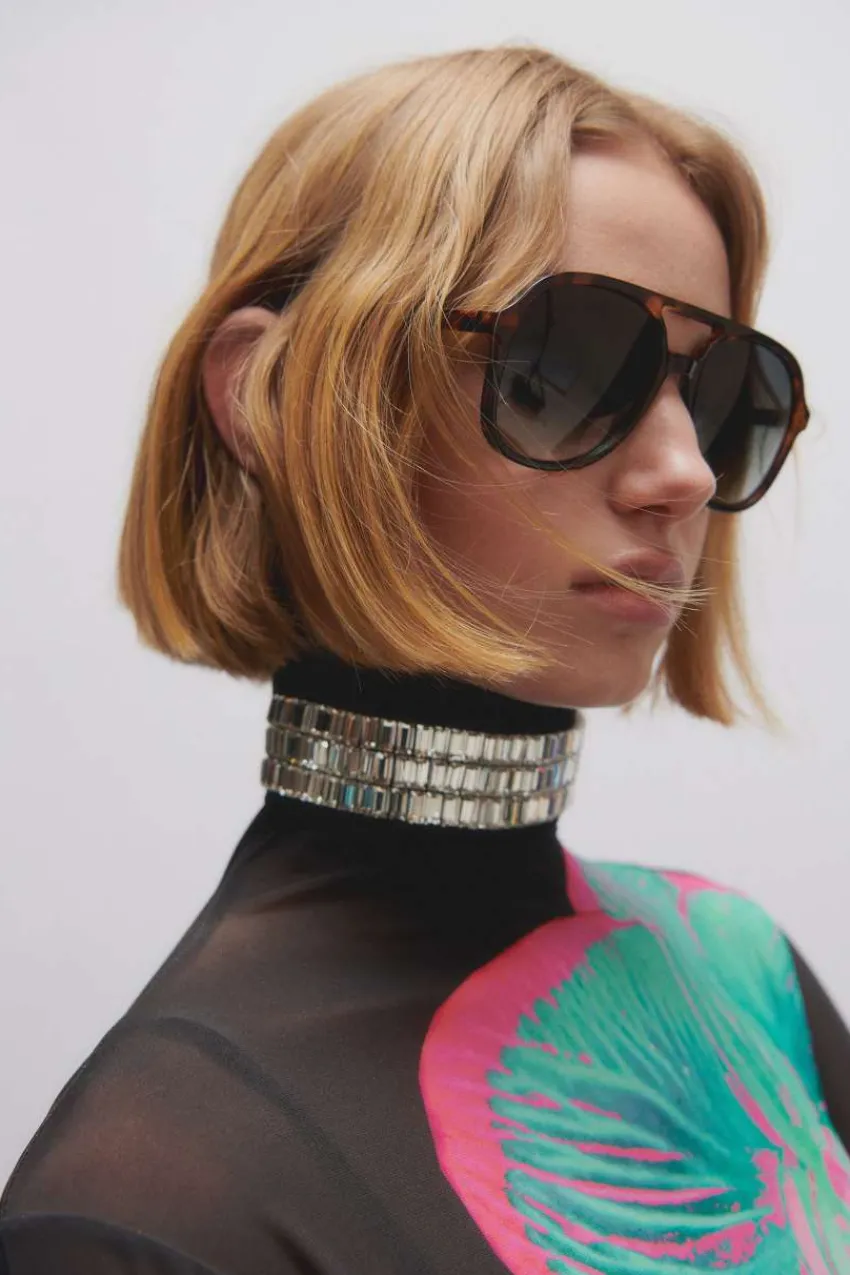Patrizia Pepe Party Outfits | Halsketten<Choker mit rechteckigen Strasssteinen