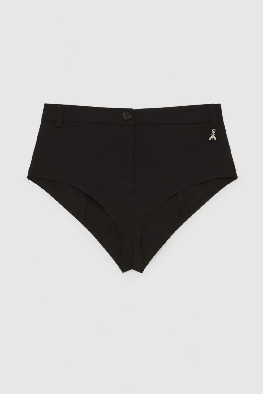 Patrizia Pepe Shorts<Culottes aus Crêpe mit hoher Taille