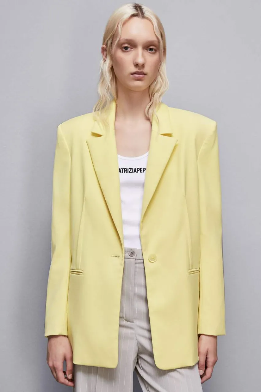 Patrizia Pepe Festlich & Cocktail | Blazer<Ein-Knopf-Blazer aus Flanell