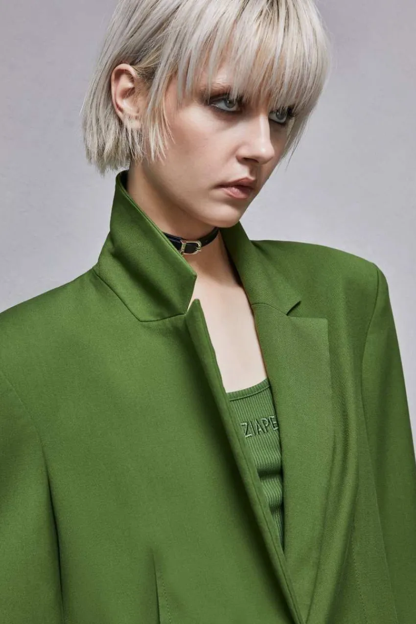 Patrizia Pepe Festlich & Cocktail | Blazer<Ein-Knopf-Blazer aus Flanell