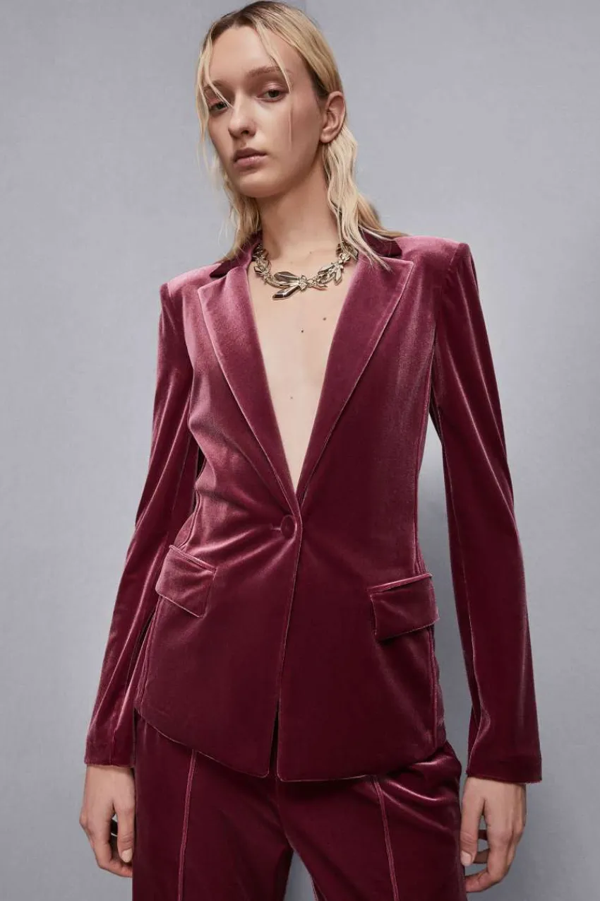 Patrizia Pepe Anzüge | Blazer<Essential Samtjacke