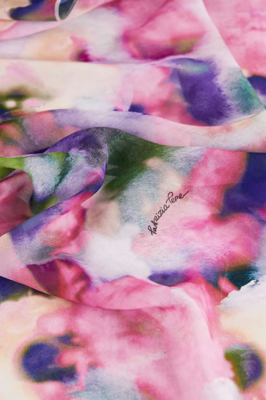 Patrizia Pepe Festlich & Cocktail | Tücher<Festliche Stola aus Chiffon mit Muster