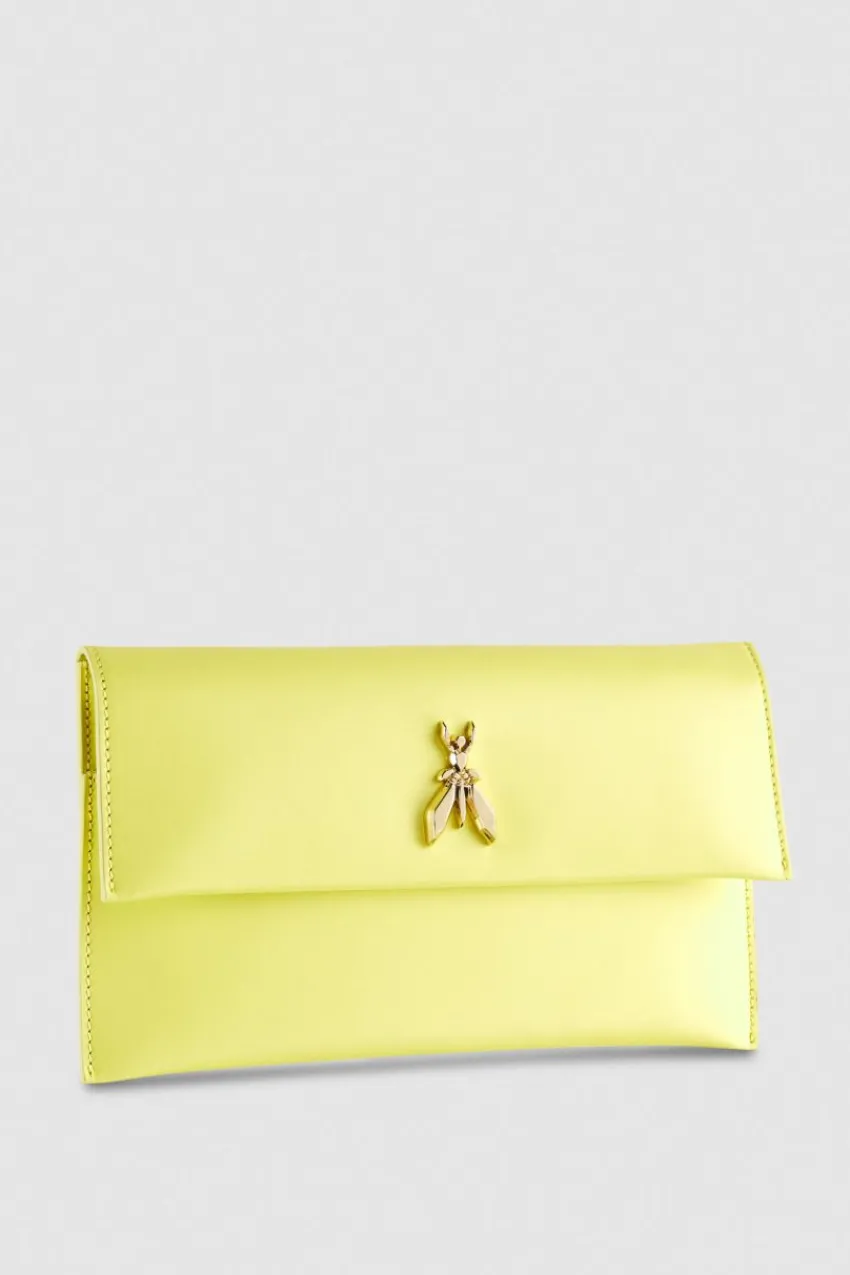Patrizia Pepe Clutch<Fly-Clutch aus Leder mit Kette