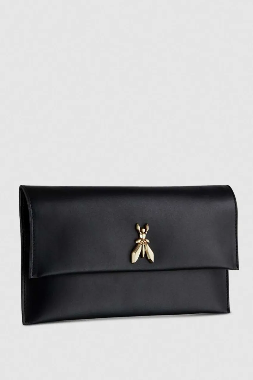 Patrizia Pepe Clutch<Fly-Clutch aus Leder mit Kette