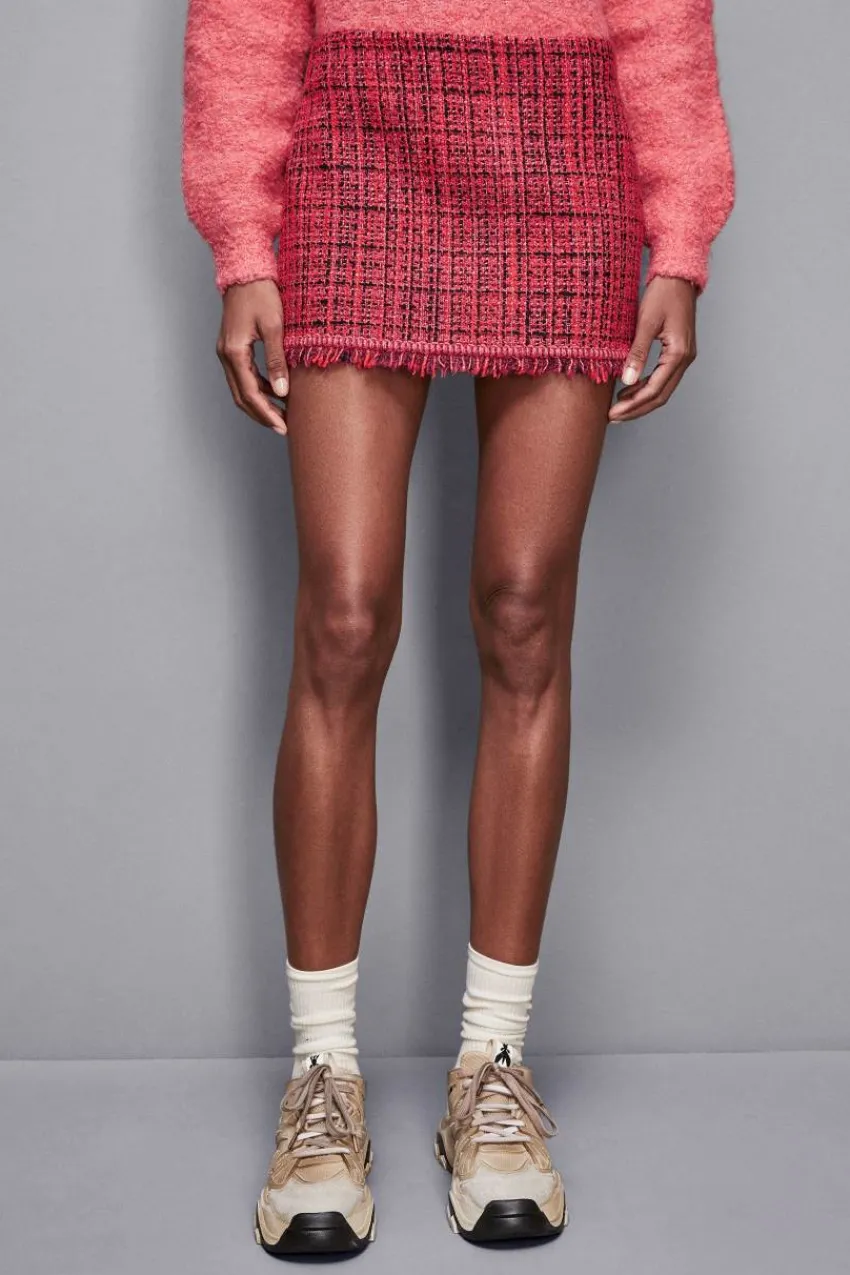 Patrizia Pepe Mini | Anzüge<Fransen-Minirock aus Tweed