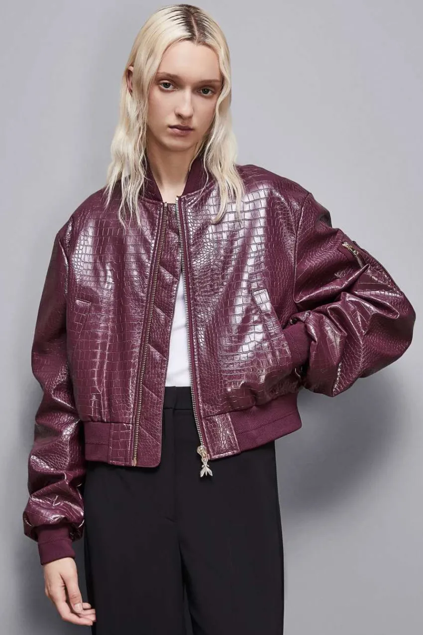 Patrizia Pepe Party Outfits | Festlich & Cocktail<Gepolsterte Bomberjacke aus Kunstleder