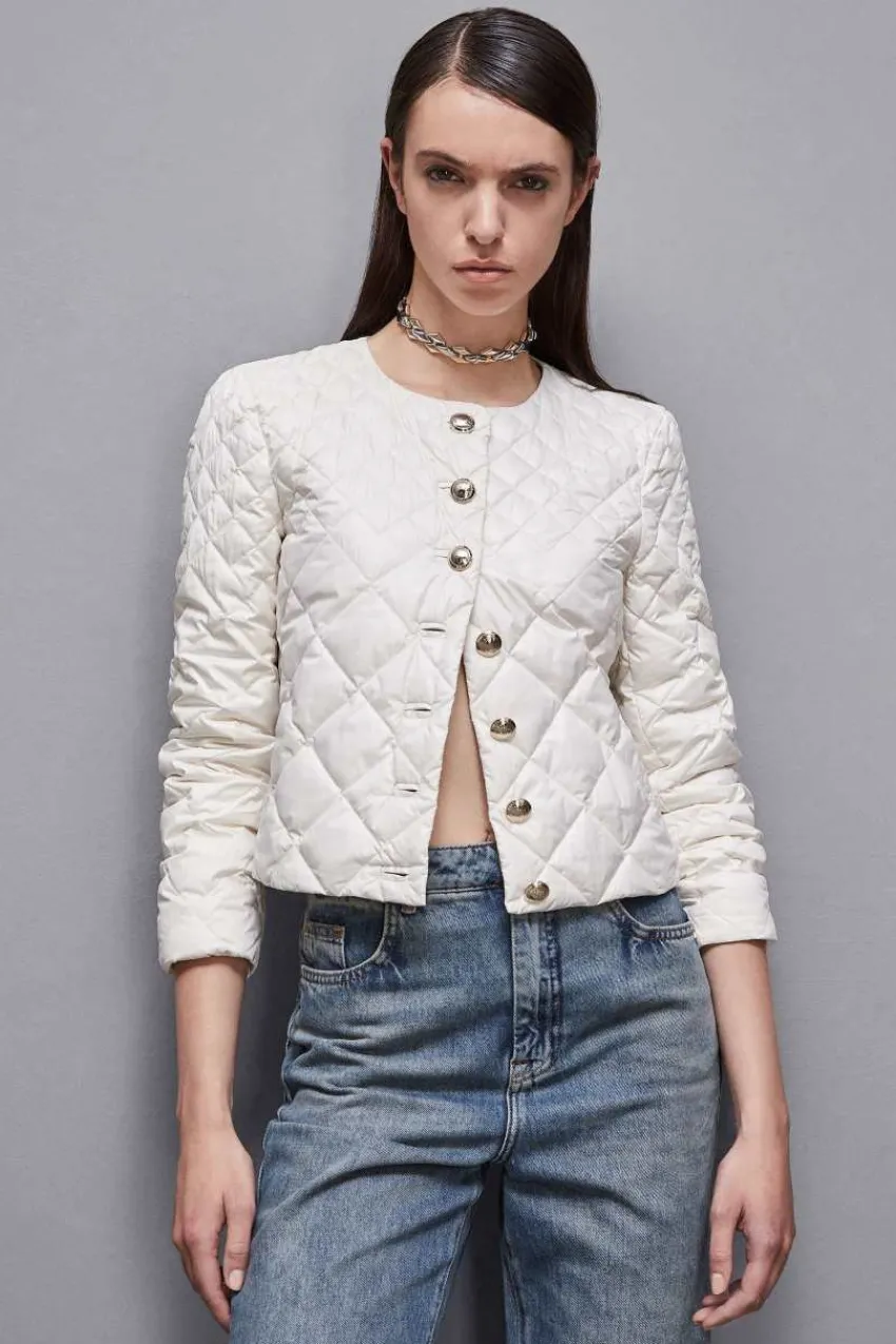 Patrizia Pepe Jacken<Gepolsterte Jacke aus glänzendem Nylon
