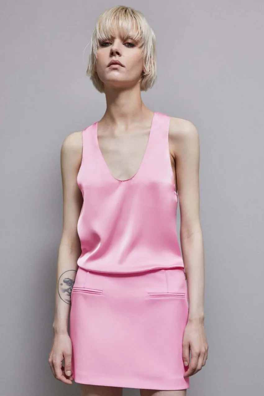 Patrizia Pepe Abschlussfeier Outfits | Festlich & Cocktail<Glänzende Satinbluse