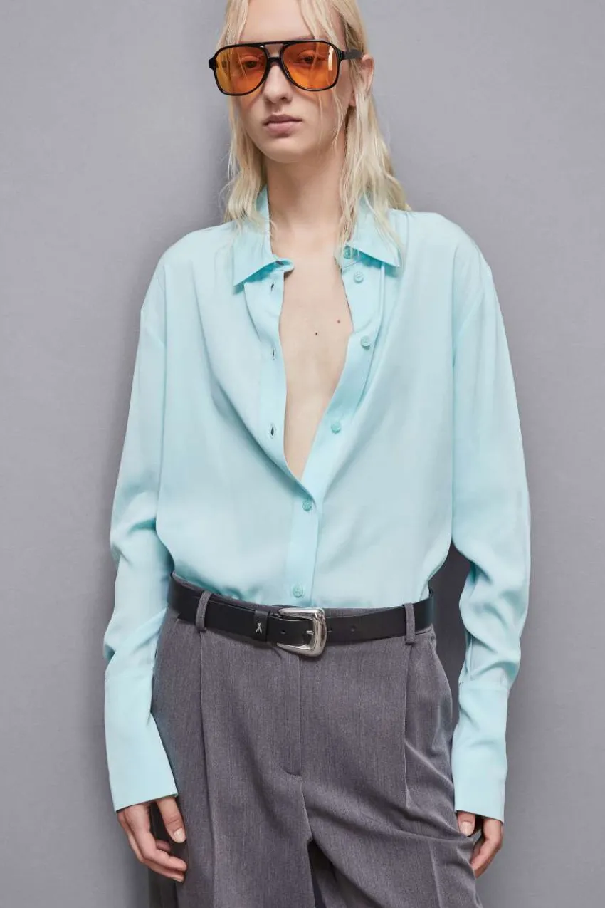 Patrizia Pepe Abschlussfeier Outfits | Hemdblusen<Hemd Essential aus Viskose-Twill