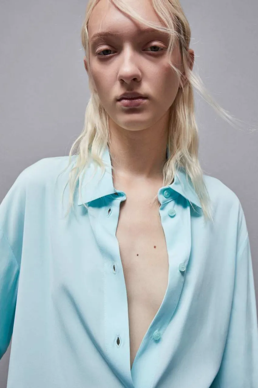 Patrizia Pepe Abschlussfeier Outfits | Hemdblusen<Hemd Essential aus Viskose-Twill