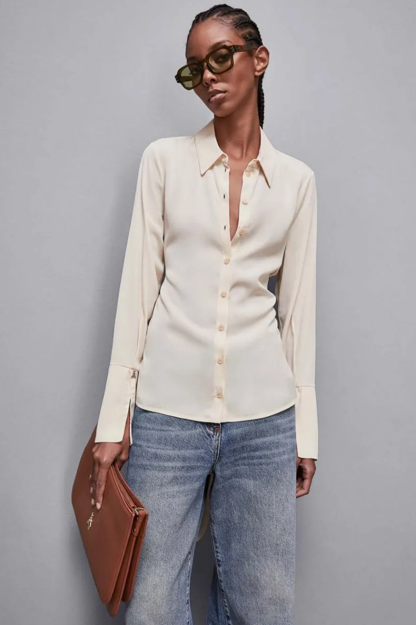 Patrizia Pepe Hemdblusen<Hemd mit Schärpe aus Twill Essential