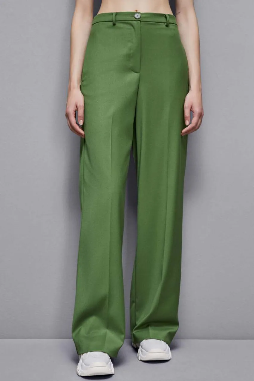 Patrizia Pepe Palazzohosen | Anzüge<Hose aus Flanell mit Falten