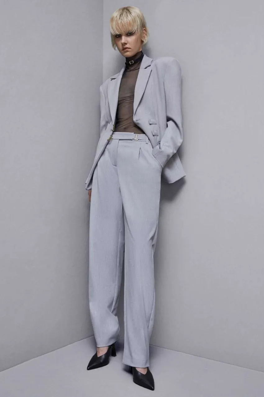 Patrizia Pepe Abschlussfeier Outfits | Straight Cut<Hose aus Viskose mit normalem Bund