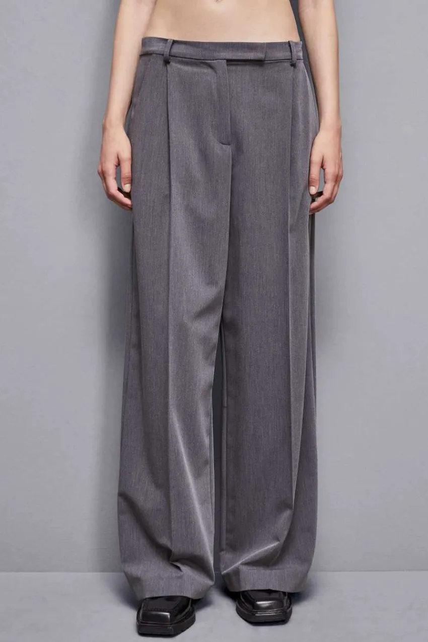 Patrizia Pepe Abschlussfeier Outfits | Palazzohosen<Hose mit niedrigem Bund aus Satin-Krepp