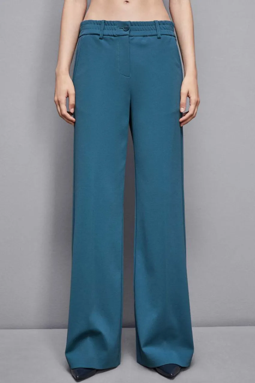 Patrizia Pepe Palazzohosen | Anzüge<Hose mit niedrigem Bund aus Viskose Essential