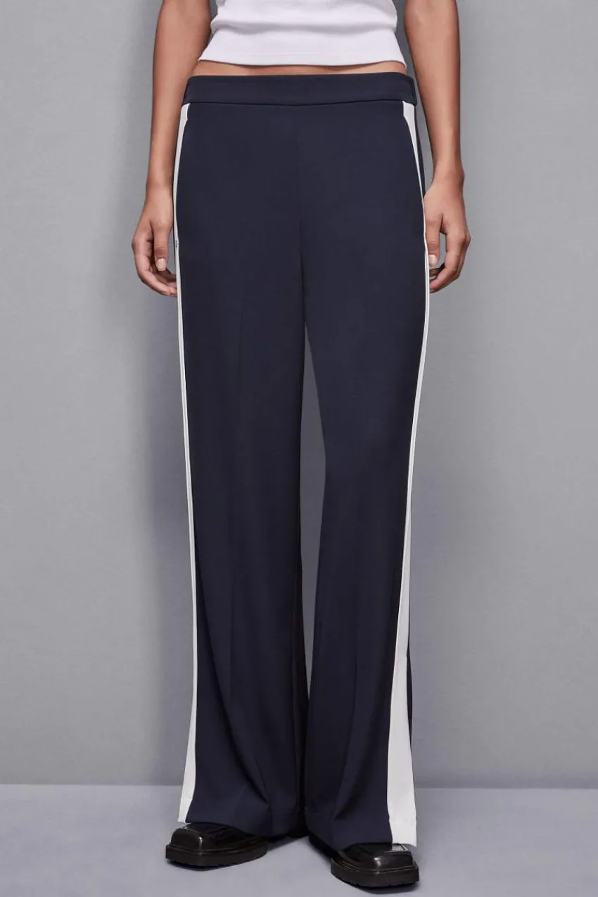 Patrizia Pepe Palazzohosen<Hose mit niedriger Taille und farbigem Bund