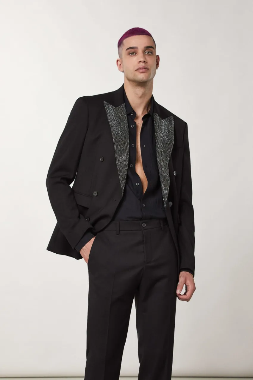 Herren Patrizia Pepe Jacken<Jacke aus Flanell mit Strass