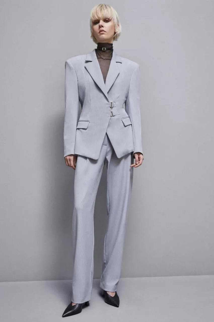 Patrizia Pepe Abschlussfeier Outfits | Blazer<Jacke aus Stretch-Viskose mit Häkchen