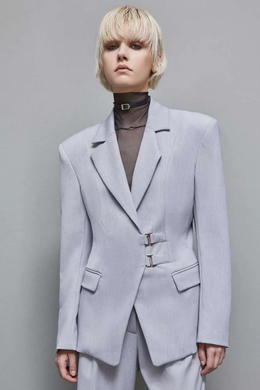 Patrizia Pepe Abschlussfeier Outfits | Blazer<Jacke aus Stretch-Viskose mit Häkchen