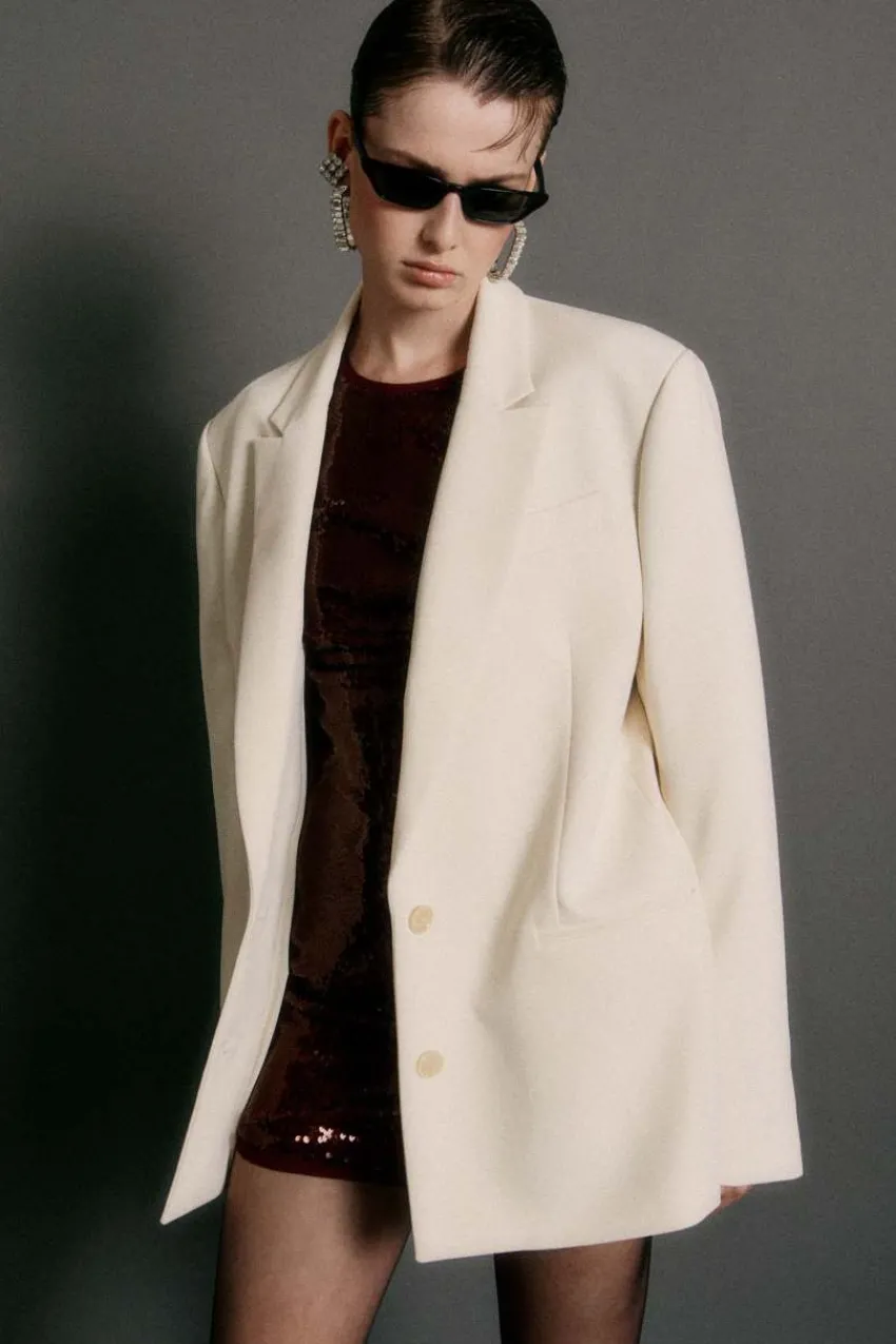 Patrizia Pepe Abschlussfeier Outfits | Party Outfits<Jacke aus Viskose Essential in Oversize-Passform