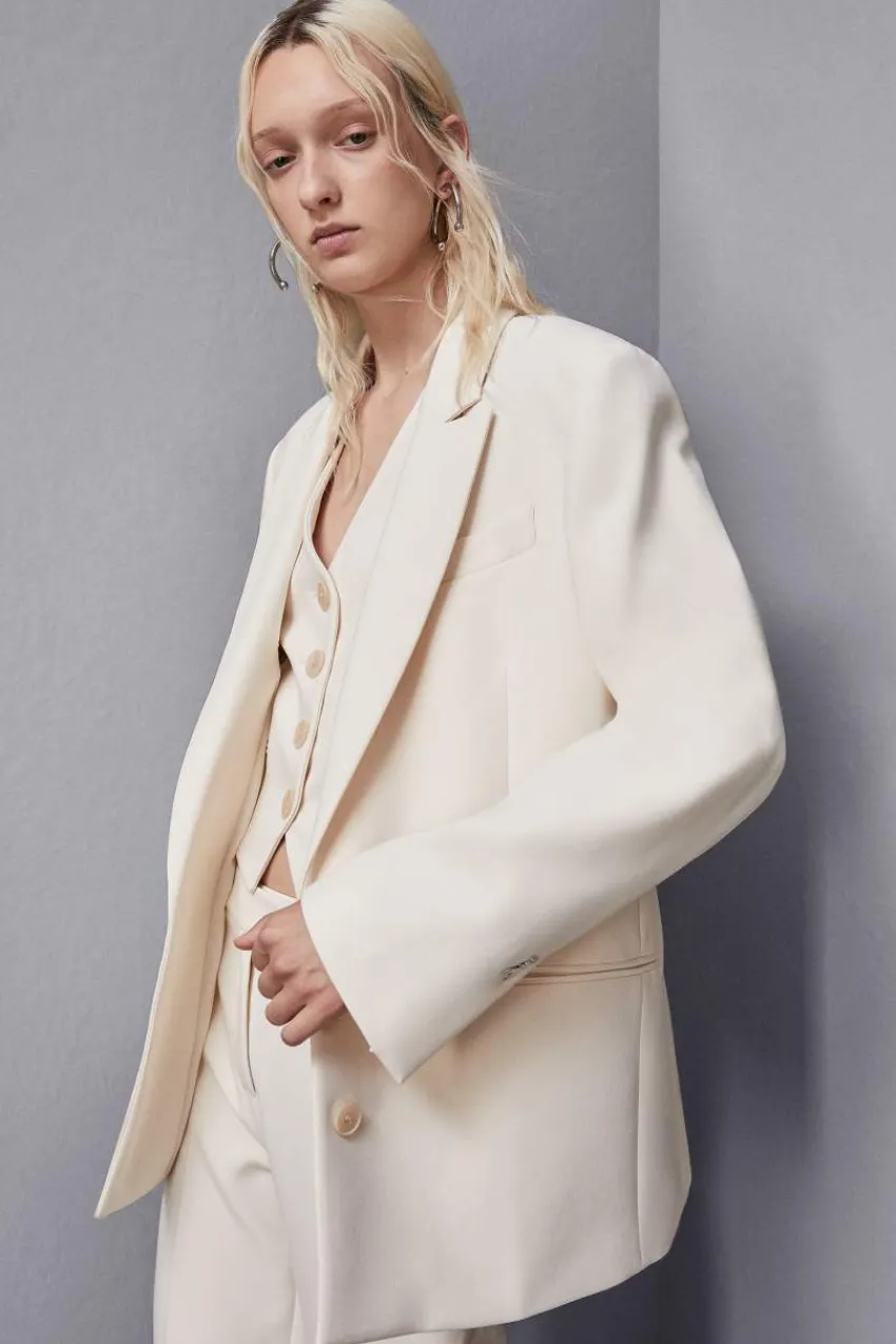Patrizia Pepe Abschlussfeier Outfits | Party Outfits<Jacke aus Viskose Essential in Oversize-Passform