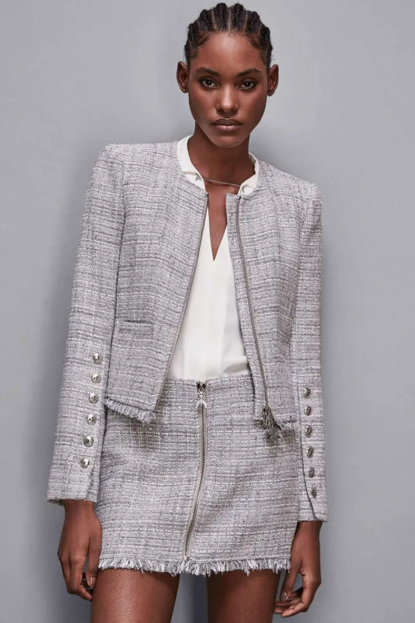 Patrizia Pepe Blazer | Anzüge<Jacke mit Reißverschluss und Knopfdetail