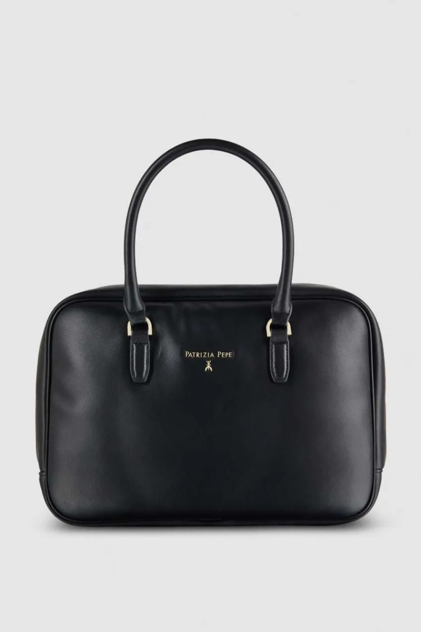 Patrizia Pepe Handtaschen<Kameratasche mit Schulterriemen und Reißverschluss aus Leder