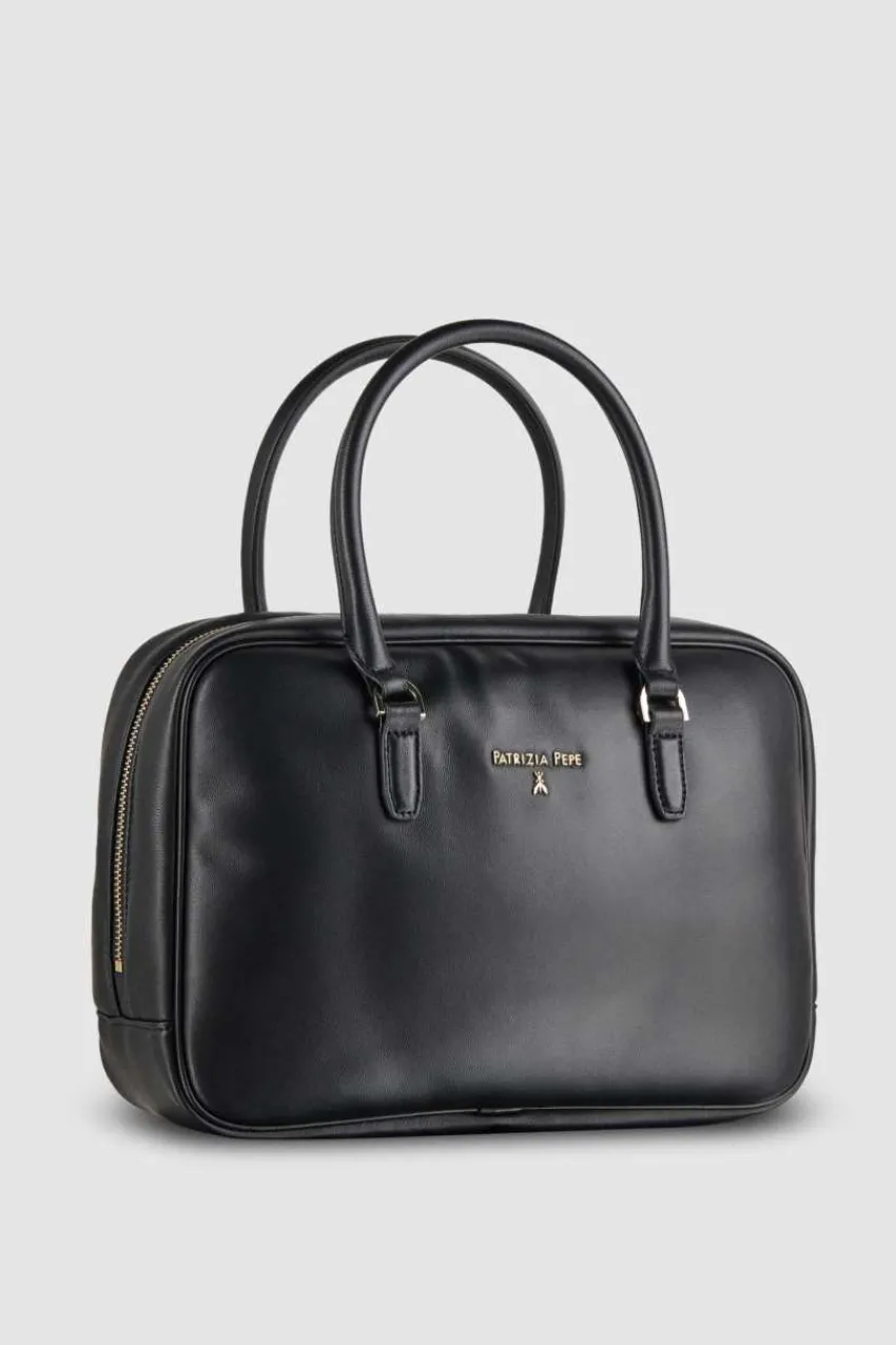 Patrizia Pepe Handtaschen<Kameratasche mit Schulterriemen und Reißverschluss aus Leder
