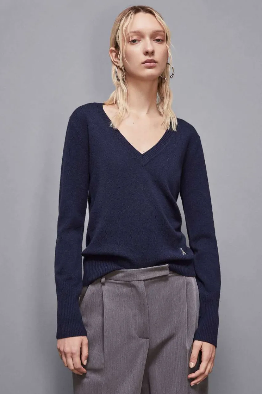 Patrizia Pepe Pullover<Kaschmirpullover mit V-Ausschnitt
