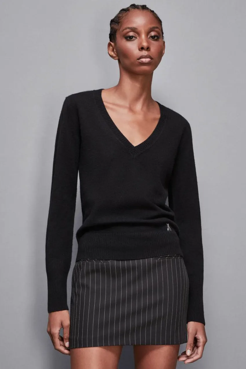 Patrizia Pepe Pullover<Kaschmirpullover mit V-Ausschnitt