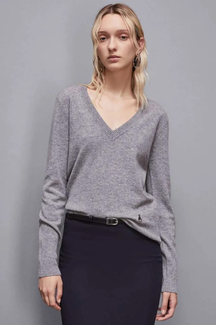 Patrizia Pepe Pullover<Kaschmirpullover mit V-Ausschnitt