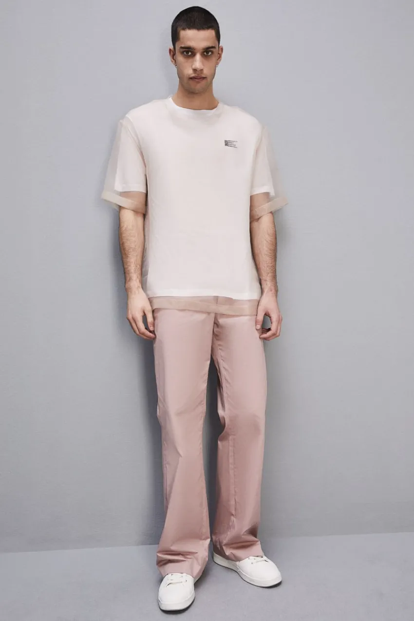 Herren Patrizia Pepe T-shirts & Hemdblusen<Kurzärmeliges T-Shirt aus Jersey