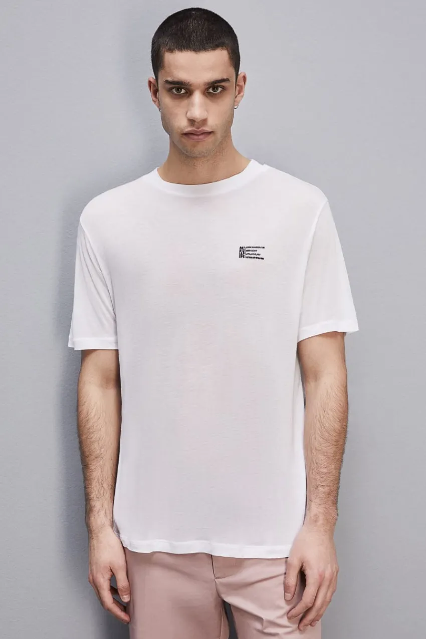 Herren Patrizia Pepe T-shirts & Hemdblusen<Kurzärmeliges T-Shirt aus Jersey