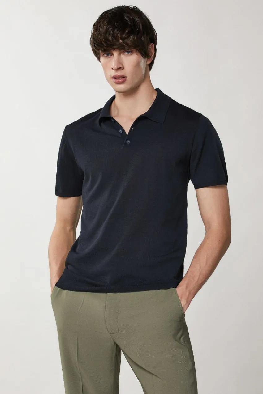 Herren Patrizia Pepe Strickwaren<Kurzärmliges Poloshirt