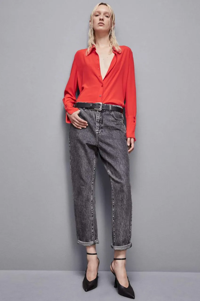 Patrizia Pepe Abschlussfeier Outfits | Hemdblusen<Langarmhemd aus Krepp Essential