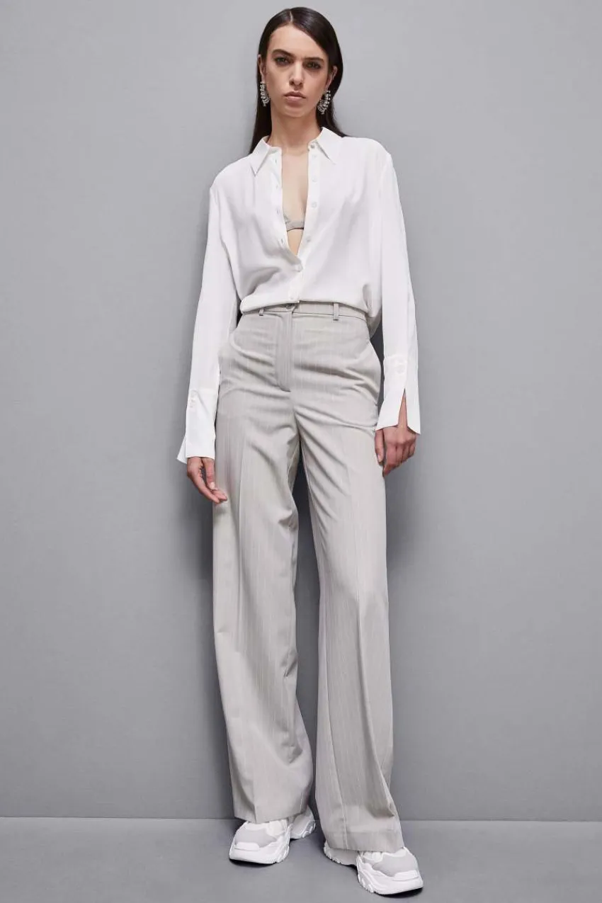 Patrizia Pepe Party Outfits | Festlich & Cocktail<Langarmhemd aus Krepp Essential