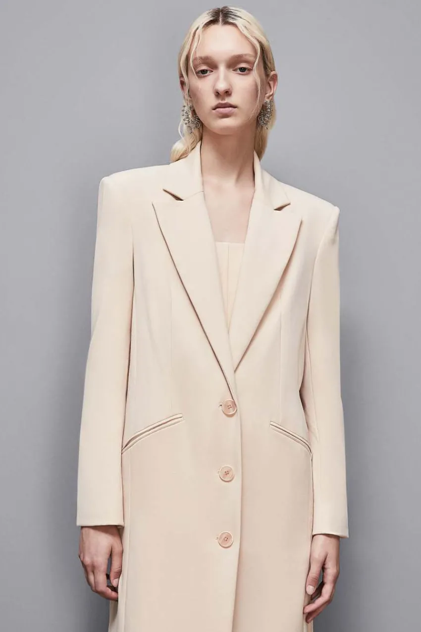 Patrizia Pepe Mäntel<Langer Mantel aus Stretch-Viskose