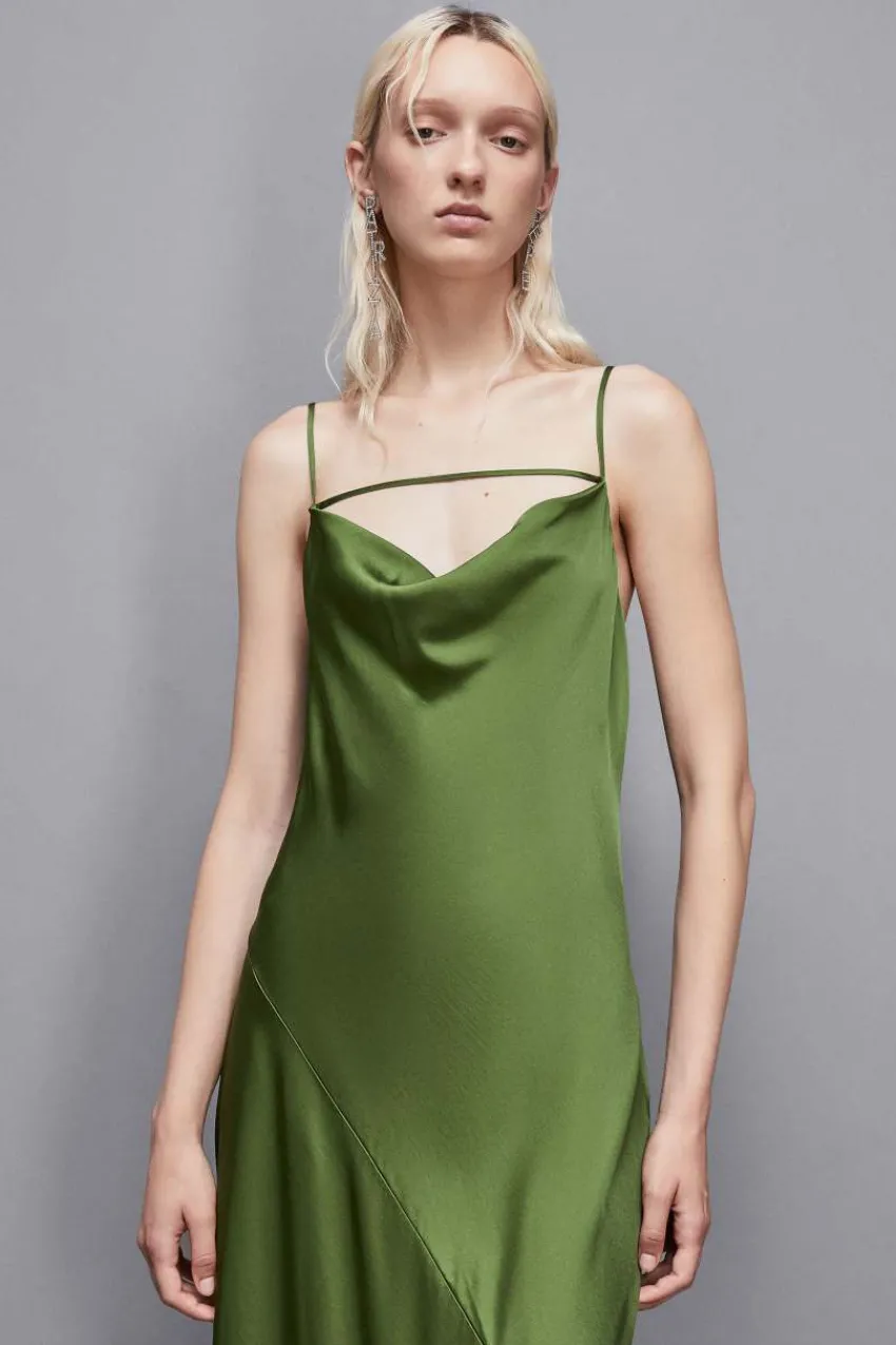 Patrizia Pepe Festlich & Cocktail | Maxi<Langes Meerjungfrauenkleid aus Viskose-Satin
