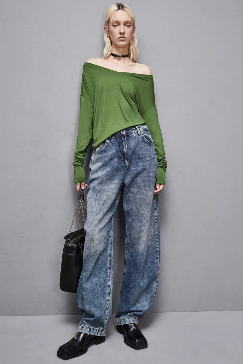 Patrizia Pepe Tops<Langärmeliger Pullover aus Viskose Essential