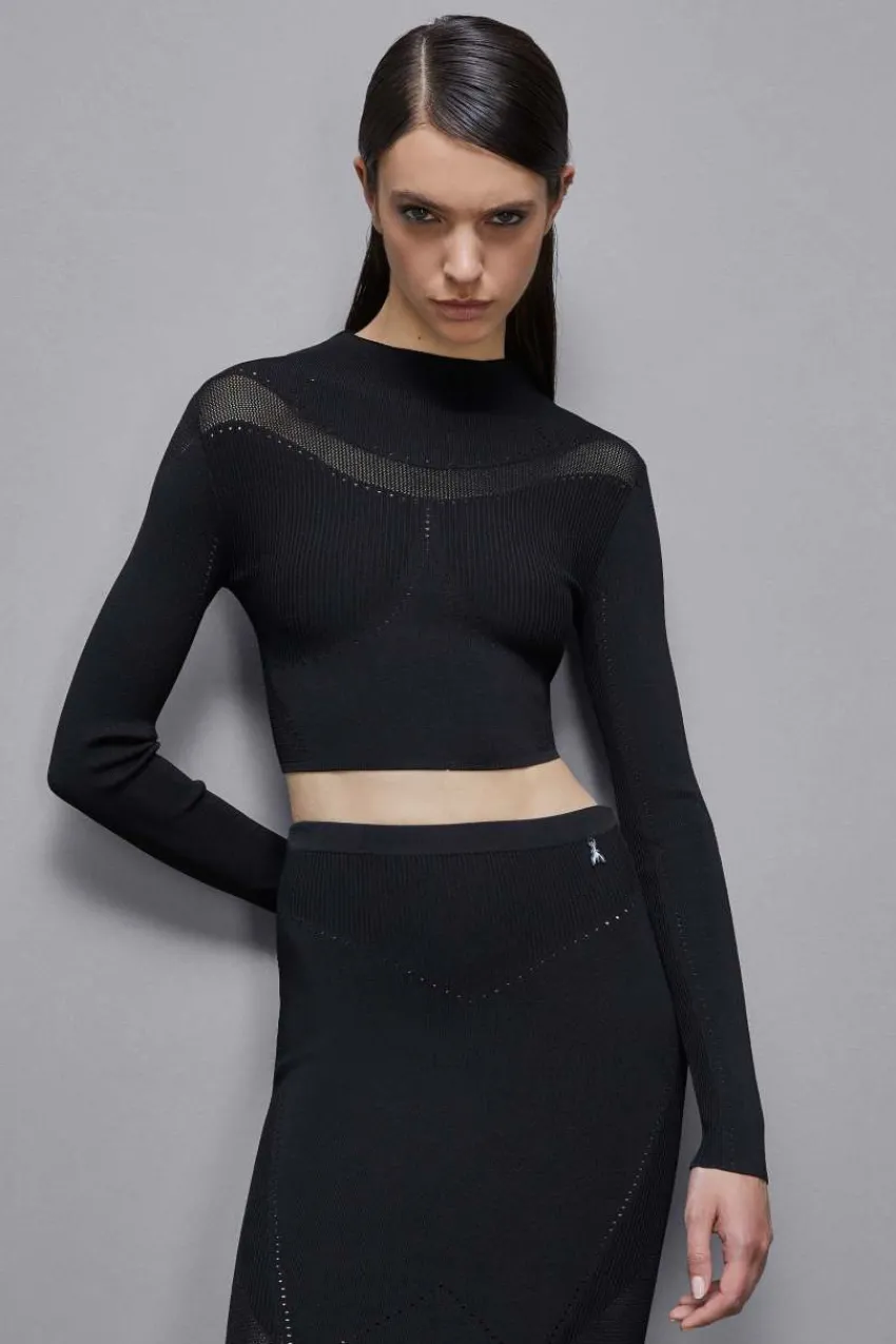 Patrizia Pepe Pullover | Anzüge<Langärmeliger Pullover aus Viskose-Mix